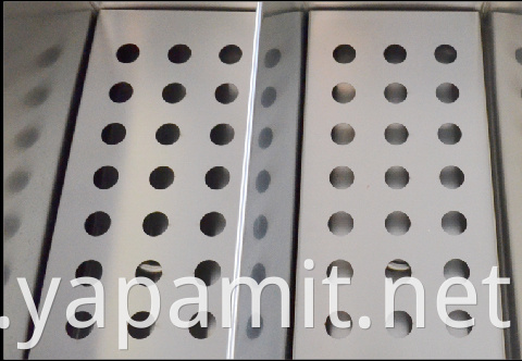 Stainless steel baffle